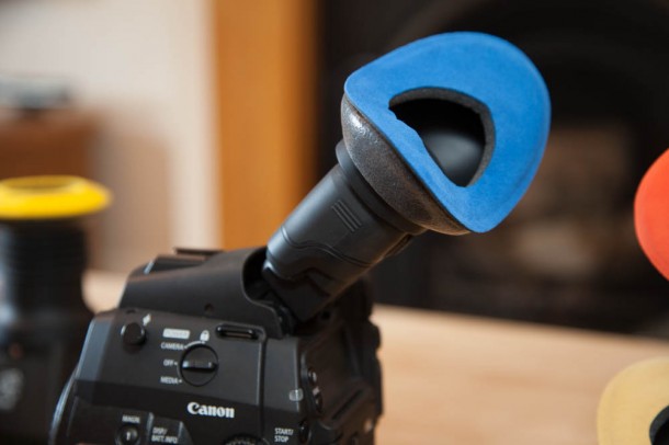 Bluestar eye cushion fitted to Canon C300