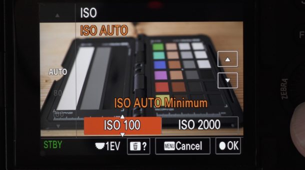 Sony FX3 ISO Limit Settings