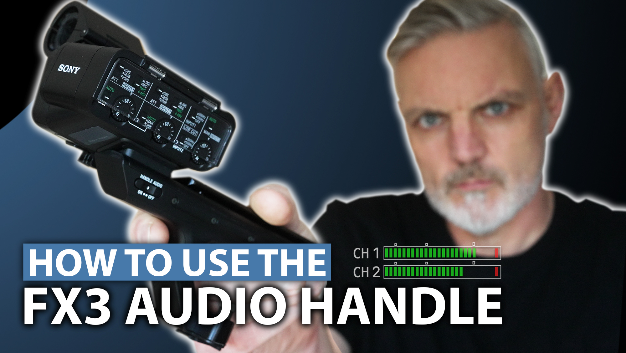How to use the Sony FX3 XLR Audio Handle