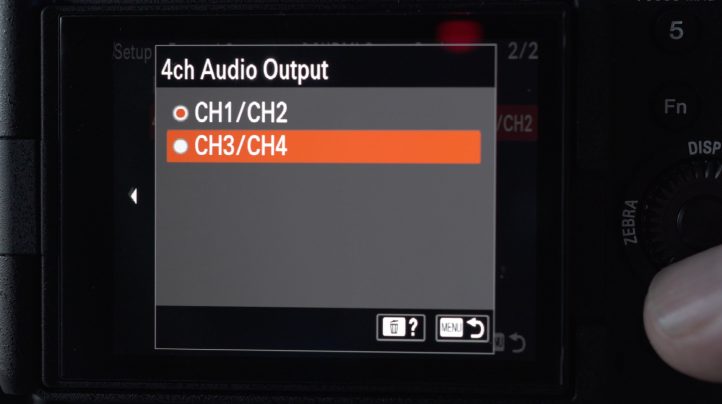 Sony FX3 4 Channel HDMI Settings